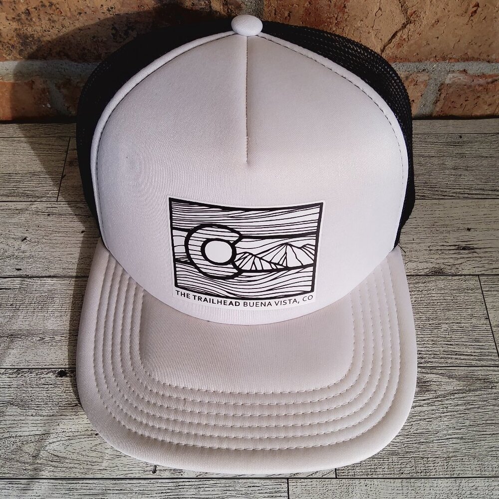 "The Trailhead Buena Vista, CO" graphic patch Classic Trucker Snapback Hat